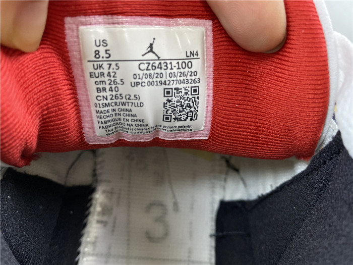 AIR JORDAN 3 RETRO "WHITE FIRE RED" CZ6431-100