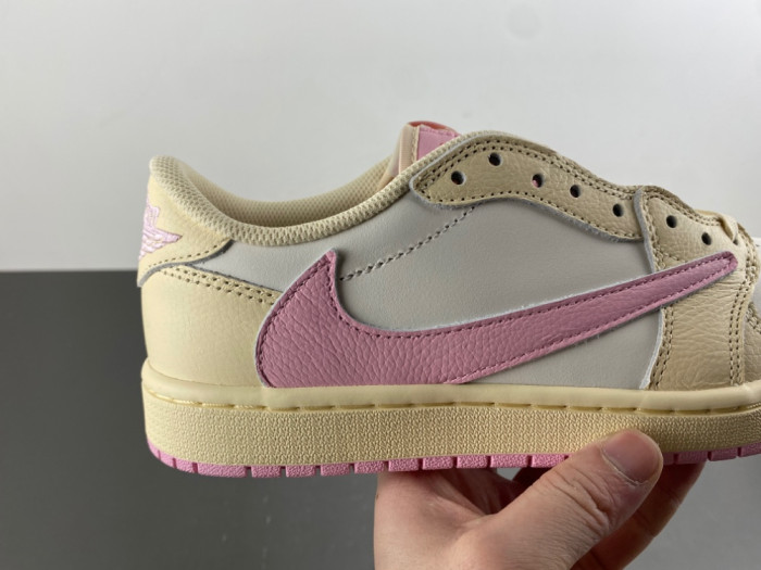 Travis Scott x Air Jordan 1 Low OG Shy Pink IQ7604-100