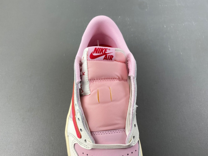 Travis Scott × AJ1 Low "Shy Pink" IQ7604-101