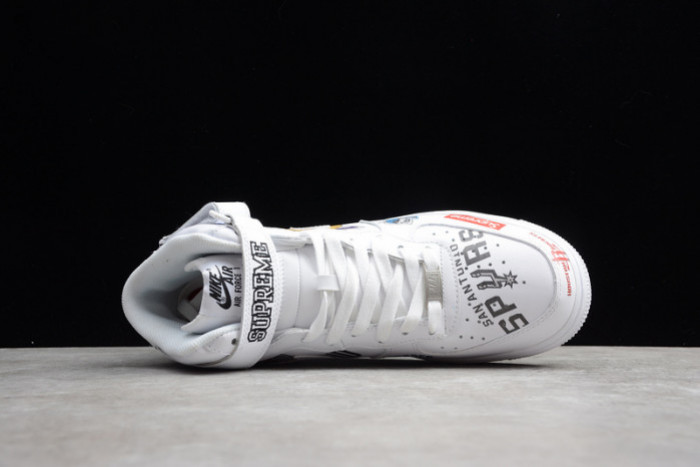 AIR FORCE 1 MID NBA WHITE AQ8017-100