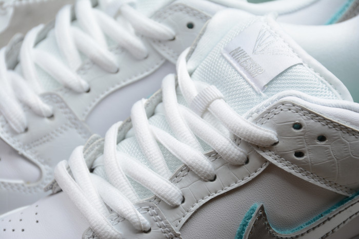 nike sb dunk low Di*m*nd s*pply co white Di*m*nd bv1310-100